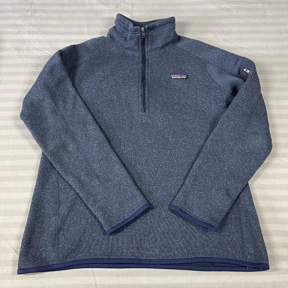 Patagonia Sweater Mens Large W's Better Sweater 1/4 Zip Pullover Fleece Outdoors - Picture 1 of 10